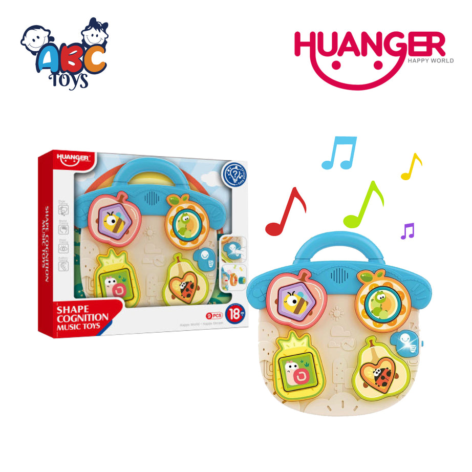 Huanger HE8089 Shape Cognition Music Toys, Age 18M+