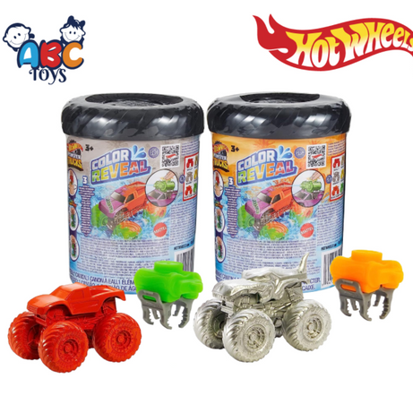 Hot Wheels HJF39 Monster Trucks Color Reveal Truck Asst, Ages 3+