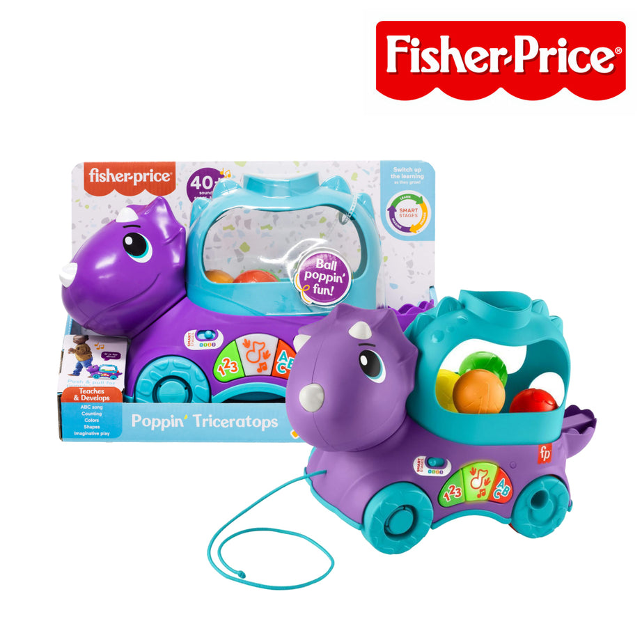 Fisher-Price HJN99 Poppin’ Triceratops Dinosaur