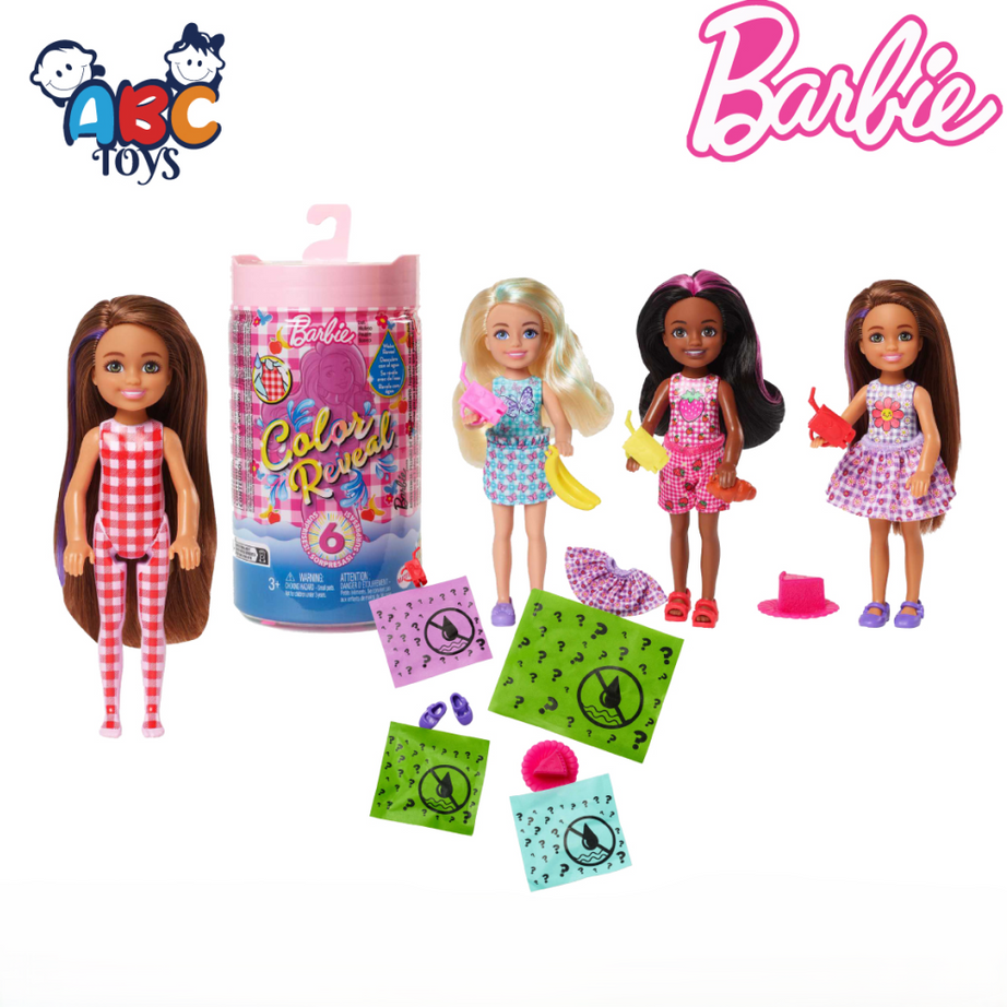 Barbie HKT81 Color Reveal Doll, Picnic Series, Ages 3+ (Damage Box)