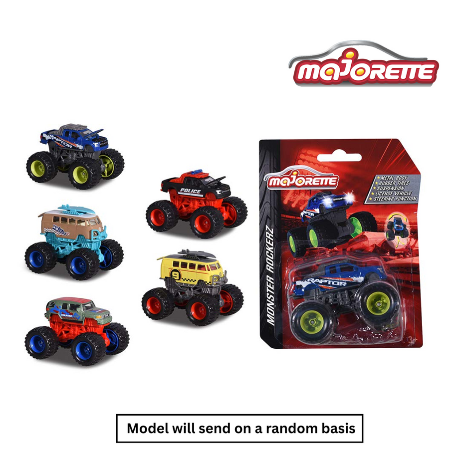 Majorette 7255 Monster Rockerz Asst, Ages 3+ (Damaged Box)