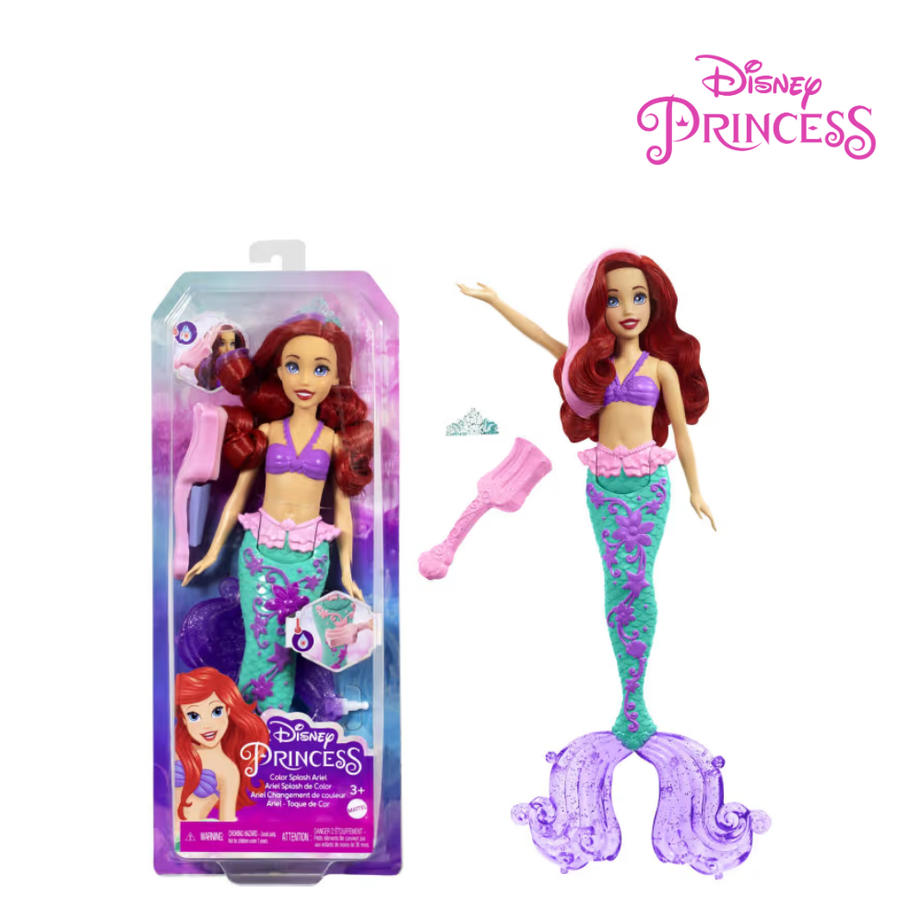Disney Princess Color Splash Ariel,HLW00 (Damaged Box)