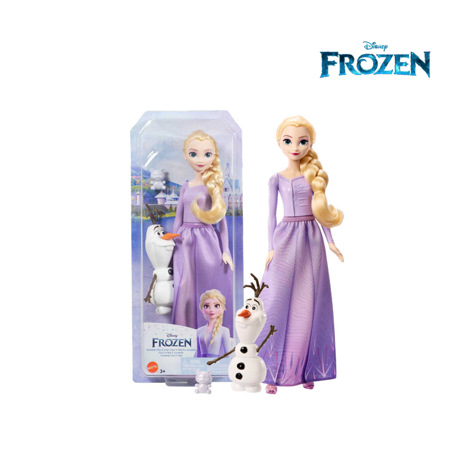 Disney Frozen Elsa Fashion Doll and Olaf,HLW67 (Damaged Box)