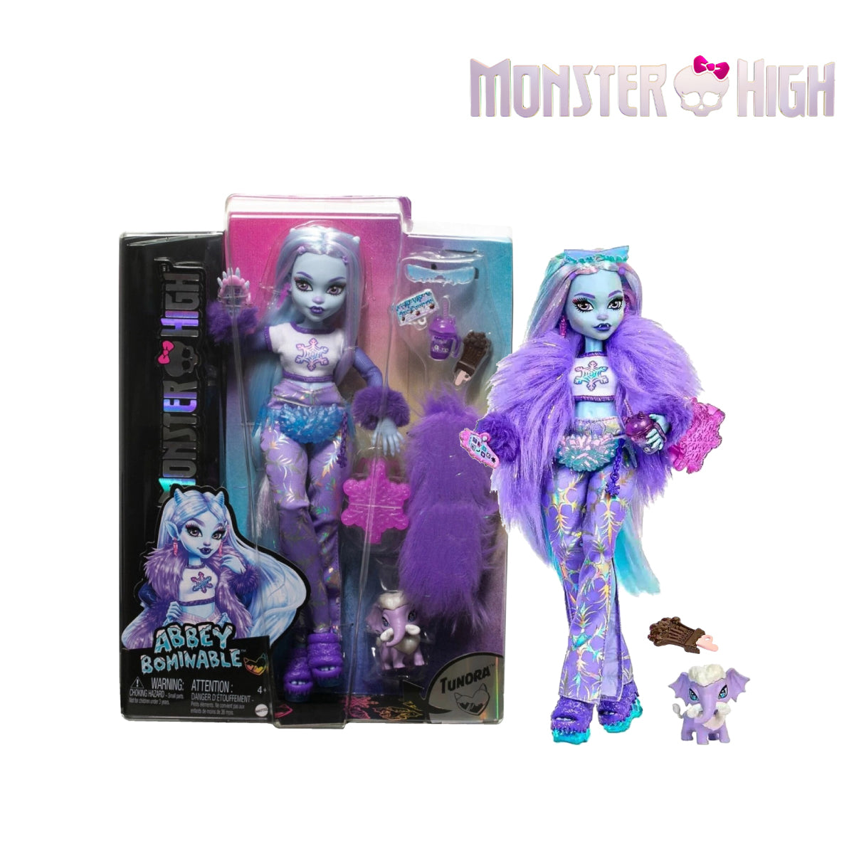 Monster High HNF64 Doll, Abbey Bominable Yeti Fashion Doll With Accessories