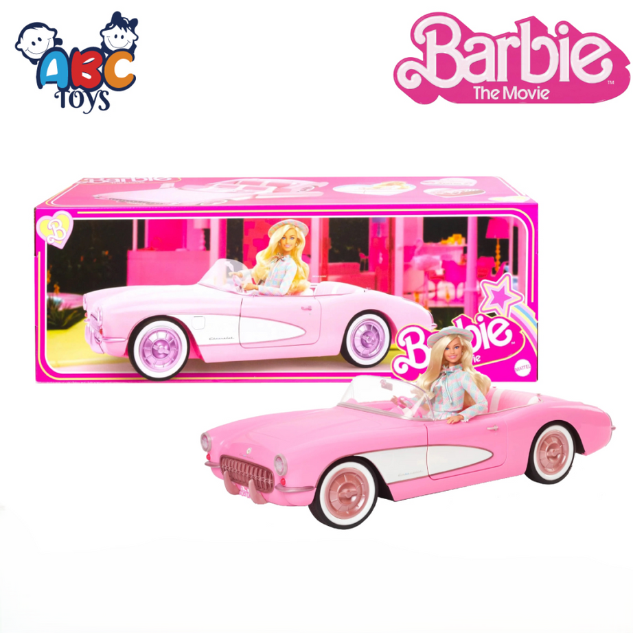 Barbie HPK02 The Movie Pink Corvette Convertible, Ages 3+