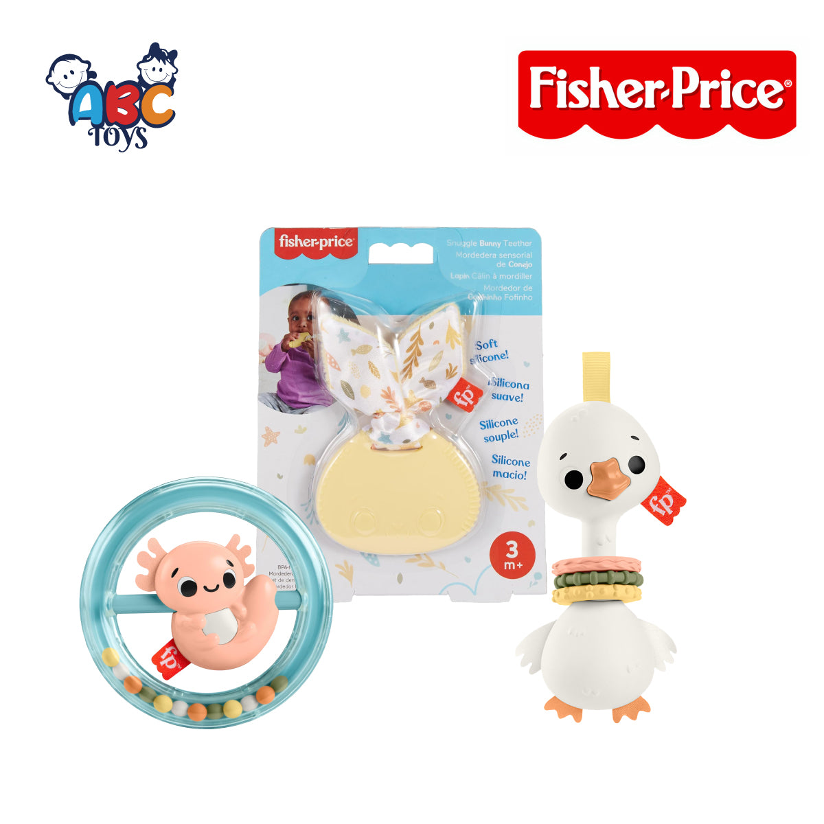 Fisher Price HRB19 Animal Themed Baby Toy Collection, Ages 3m+