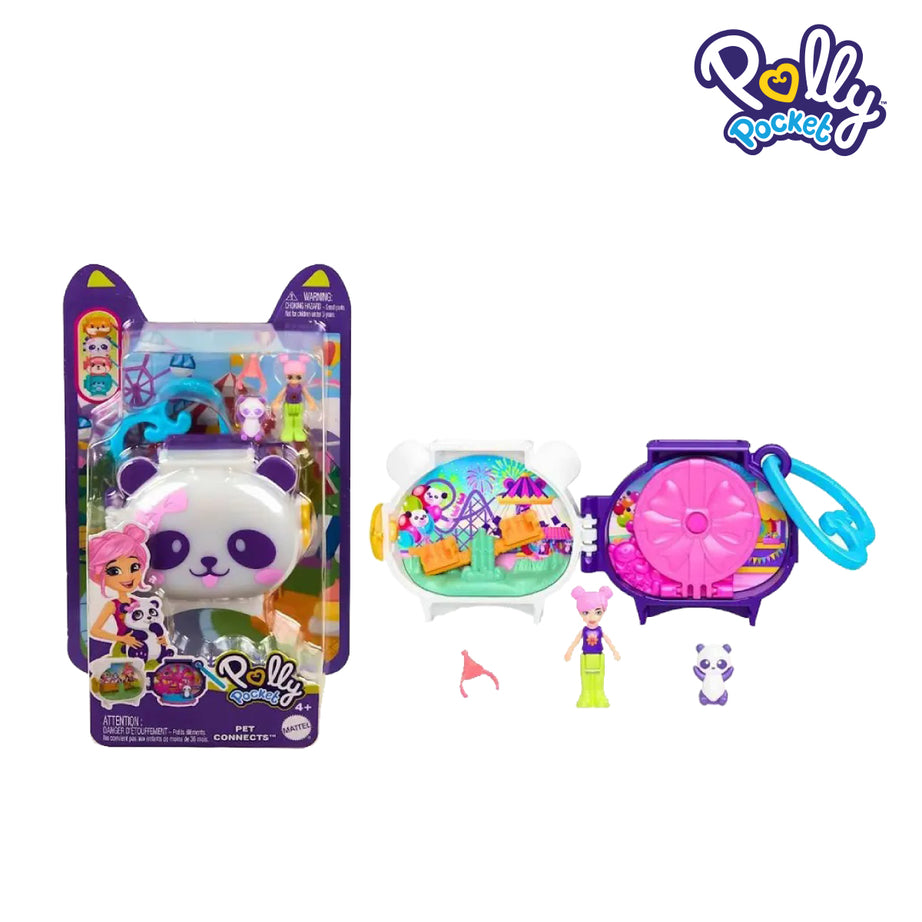 Polly Pocket HRD38 Cuddly Toys Compact Play Set, Ages 4+ (GYV99)
