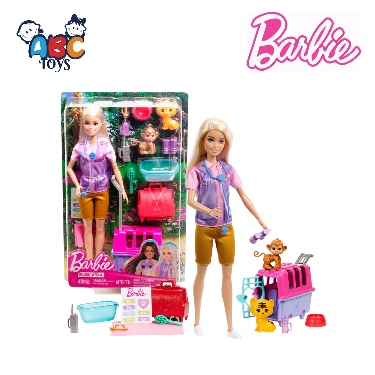 Barbie Animal Rescue & Recovery Playset (HRG50) Ages 3+