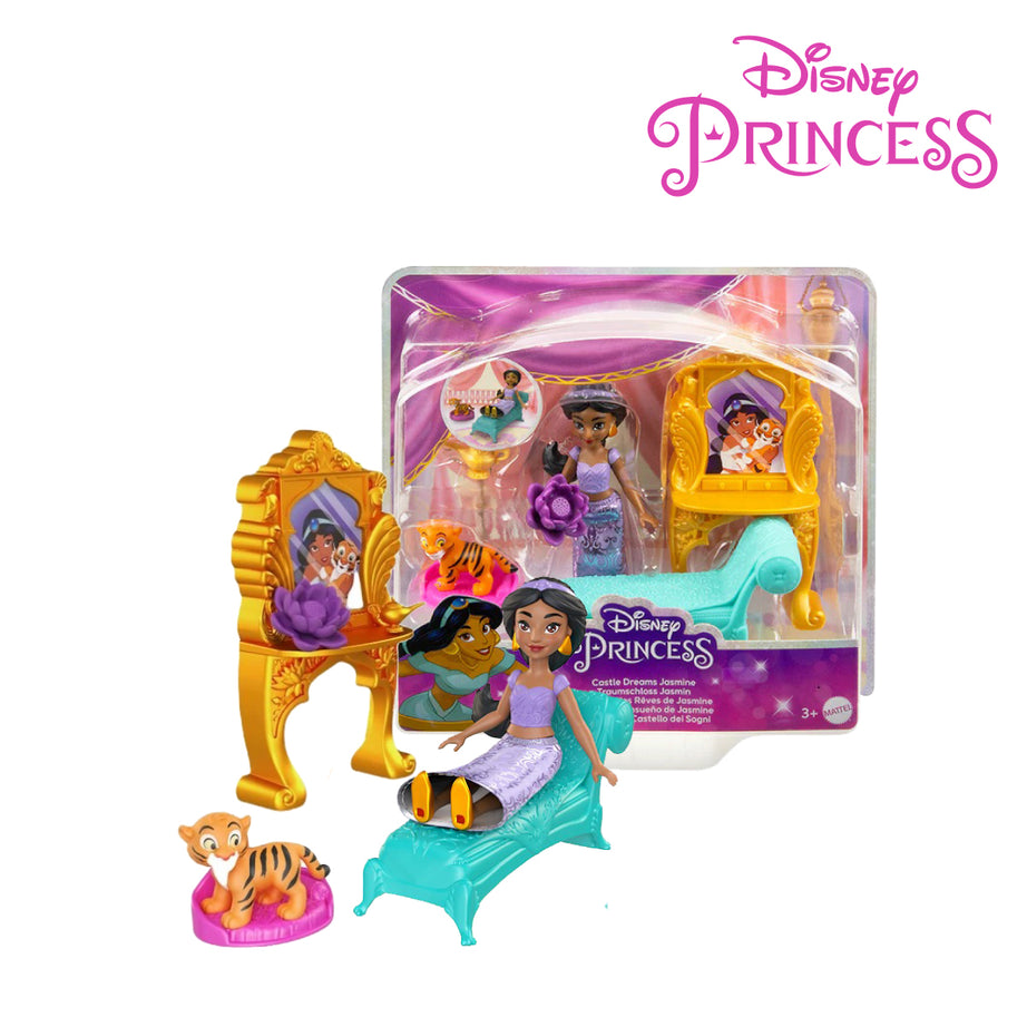 Disney Princess HRN64 Jasmine Small Doll with Rajah Figure, Ages 3+