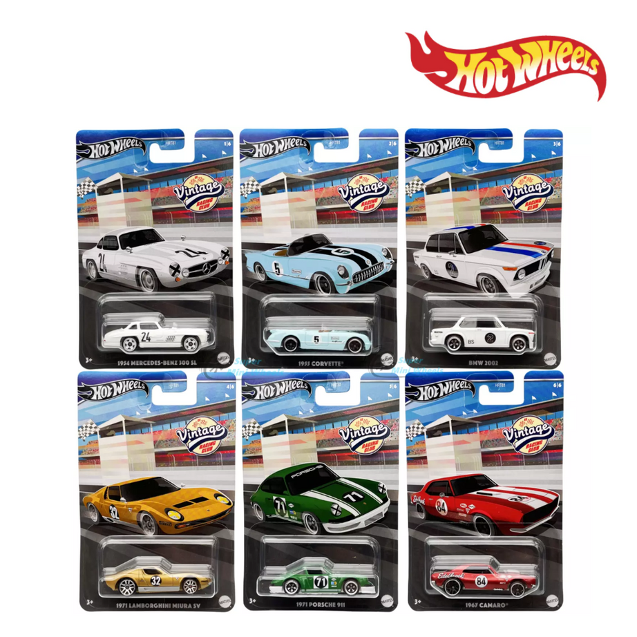 Hot Wheels HRT81 Vintage Racing Car Assortment, Ages 3+
