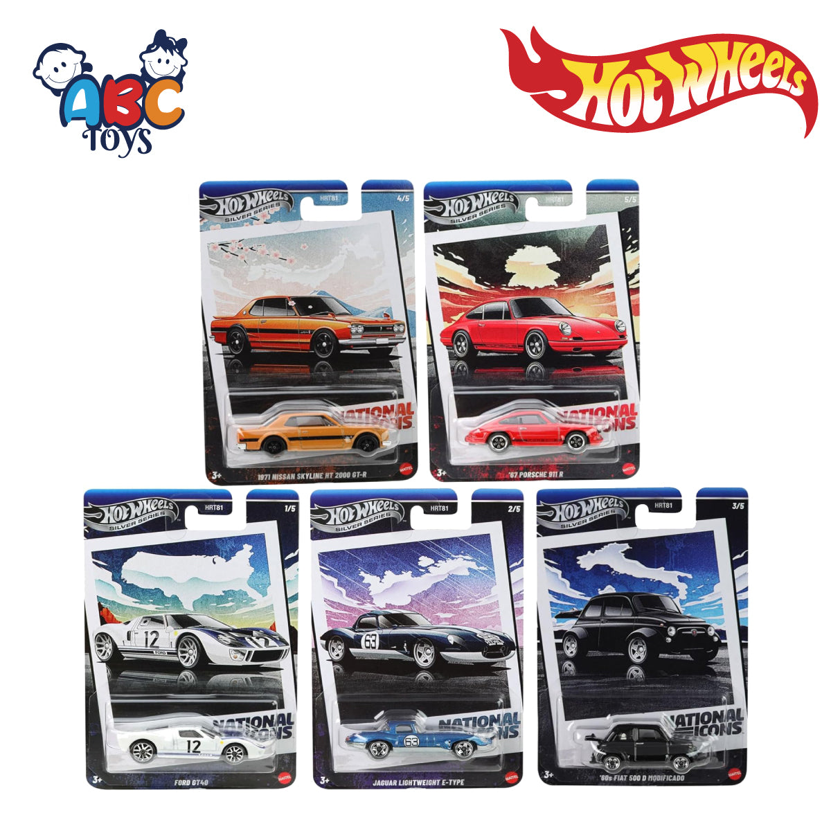 Hot Wheels HRT81 Vintage Racing Car Assortment, Ages 3+