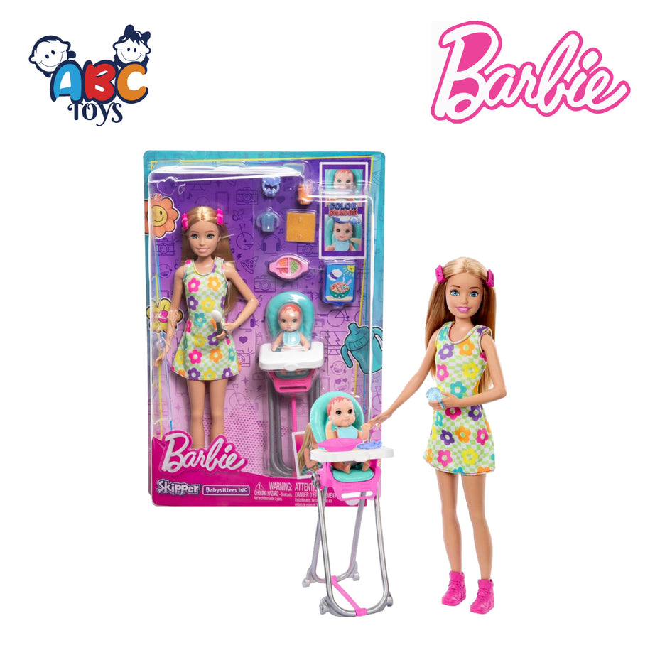 Barbie HTK35 Skipper Doll & Playset with Accessories, Ages 3+