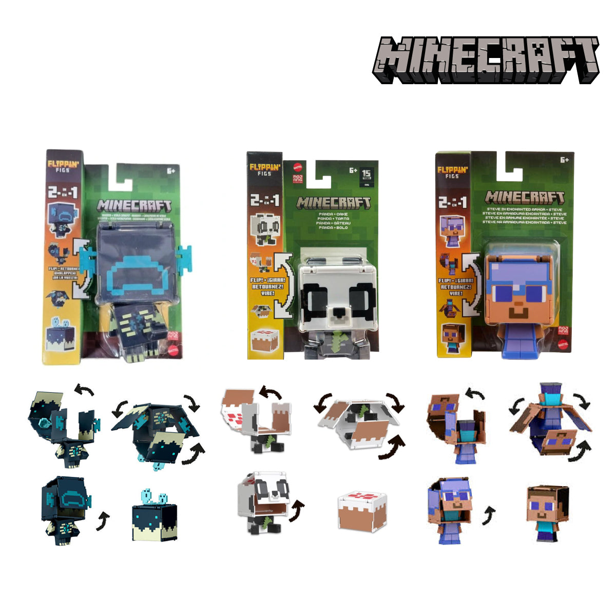 Minecraft HTL43 Flippin' Figures Asst.
