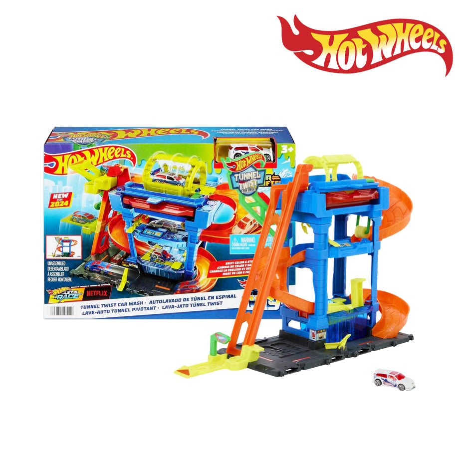 Hot Wheels HTN80 Tunnel Twist Car Wash, Ages 5+