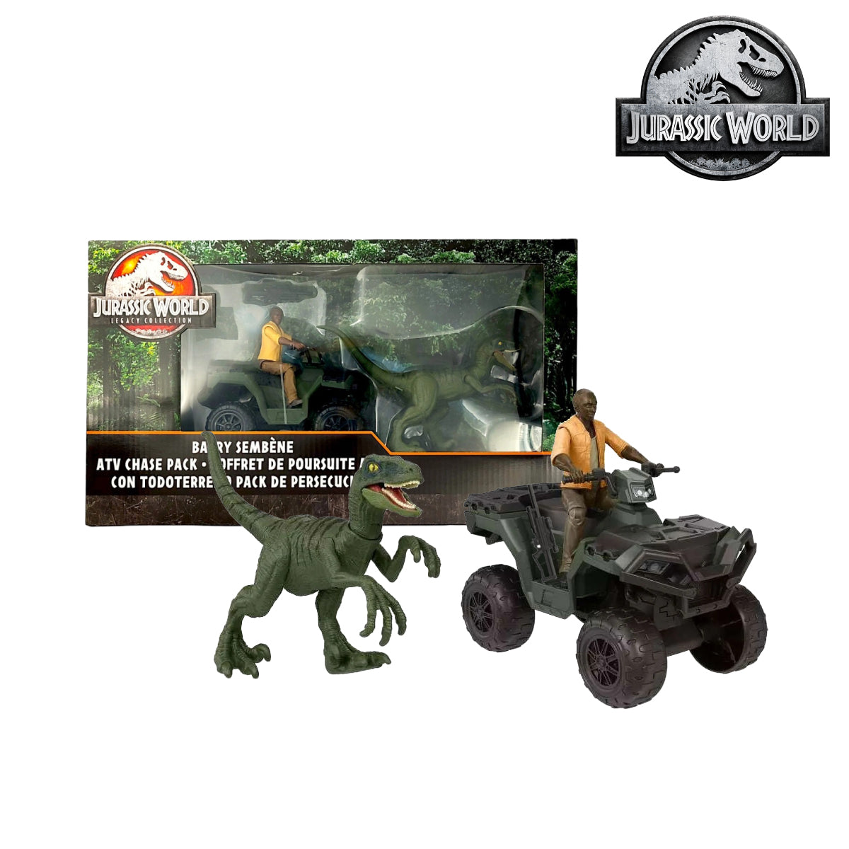 Jurassic World HTP62 Legacy Collection Barry Sembene ATV Chase Action Figures
