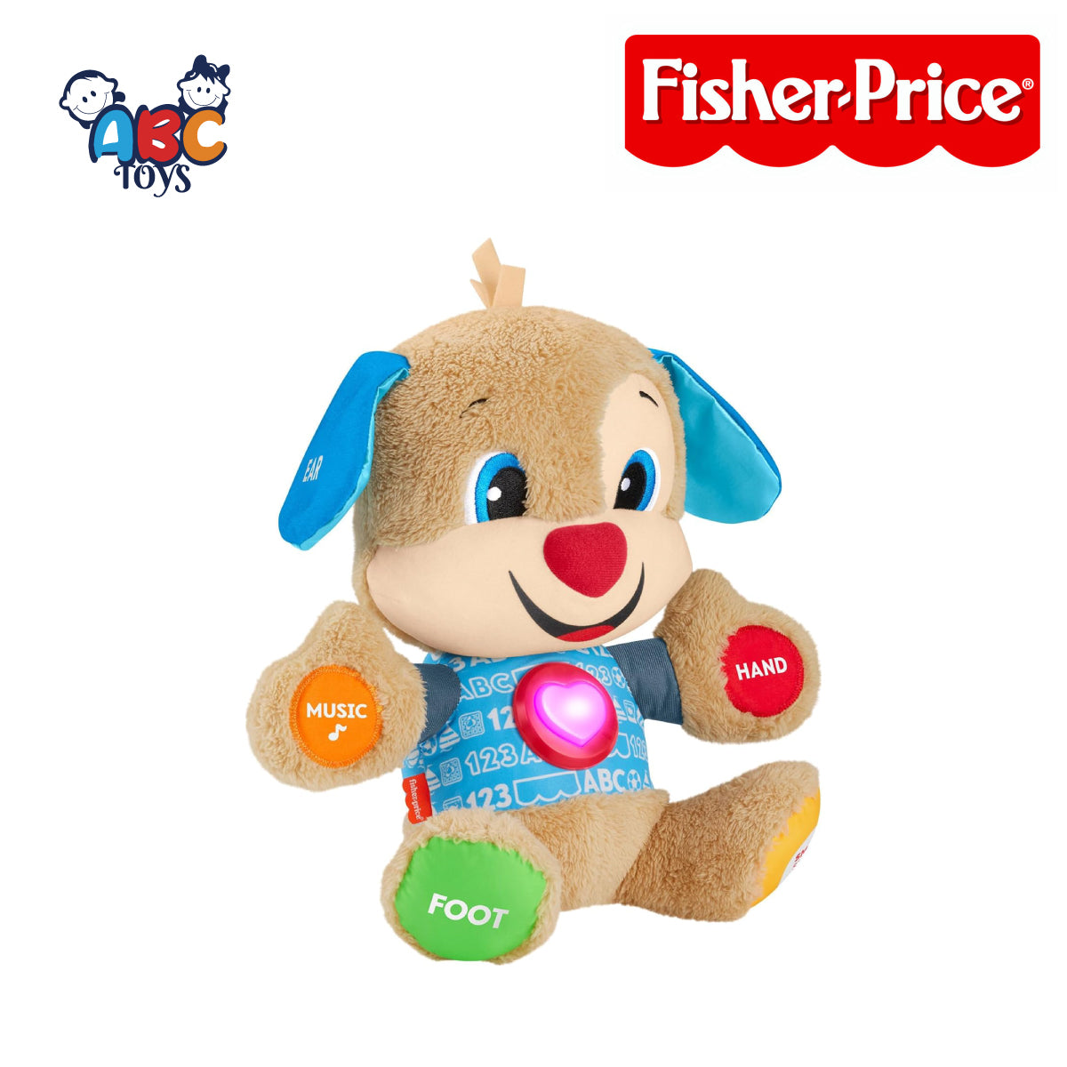Fisher Price HVY77 Laugh & Learn Smart Stages Puppy Plush, Ages 6m-36m