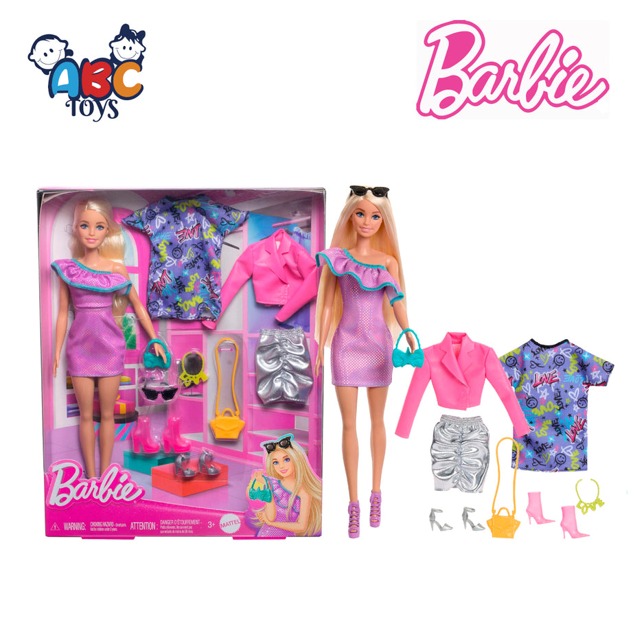Barbie Doll & Party Fashions Set HYT61 Ages 3+