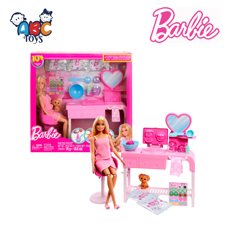 Barbie HYV31 Face Mask Playset with 10+ Accessories & More, Age 4+