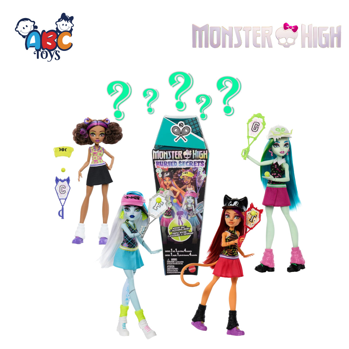 Mattel Monster High HYV64 Buried Secrets Doll with 5  Accessories, Age 4+