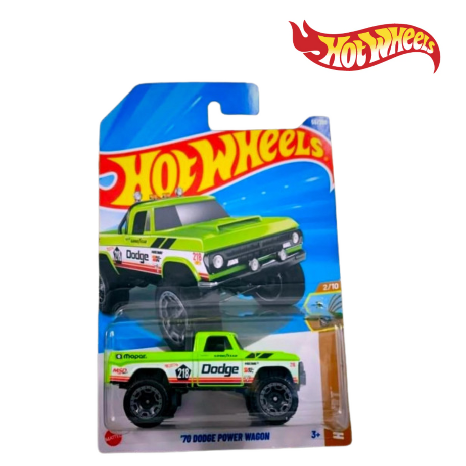 Hot Wheels HYX26 '70 Dodge Power Wagon Let’S Race, Ages 3+
