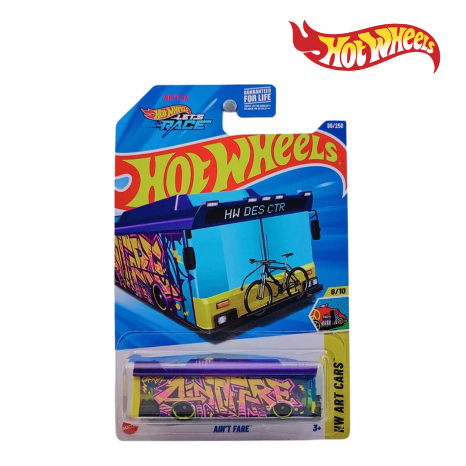 Hot Wheels HYX32 Ain’t Fare Let’s Race Long Card