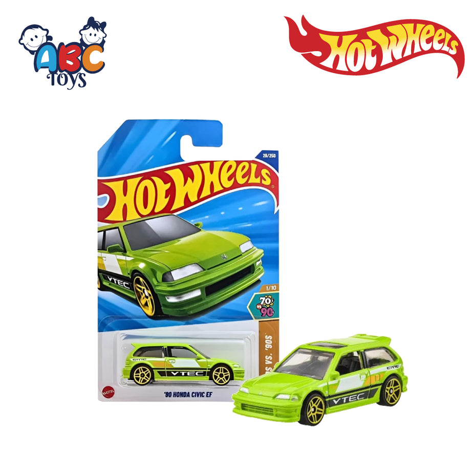 HOT WHEELS HYX90 1/64 '90 Honda Civic EF Long Card, Ages 3+