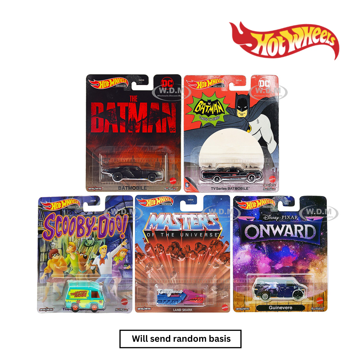 Hot Wheels DMC55 Entertainment Car 1Pcs Random., Ages 3+ (Damage Box)