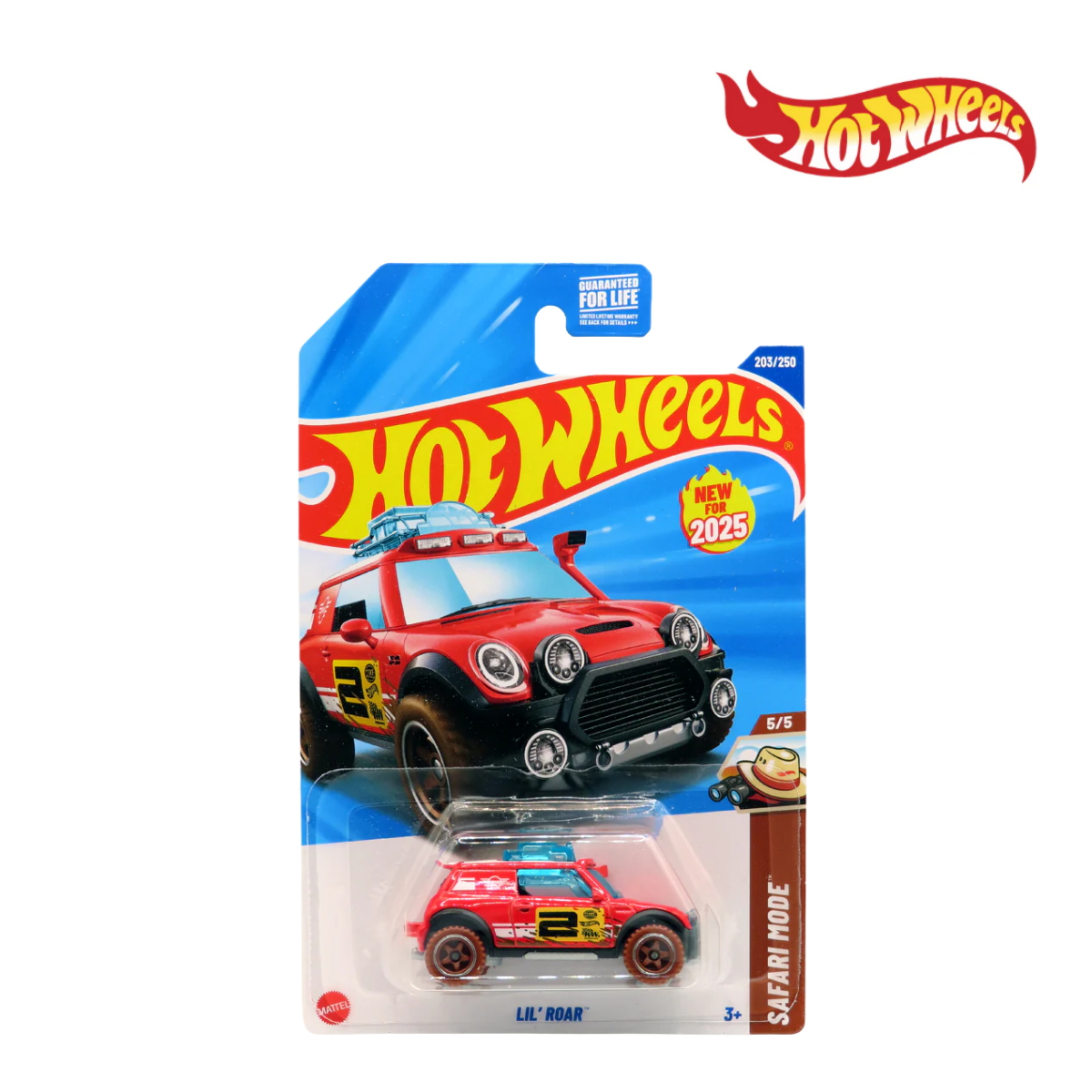 Hot Wheels HYW44 LiL Roar Long Card, Ages 3+