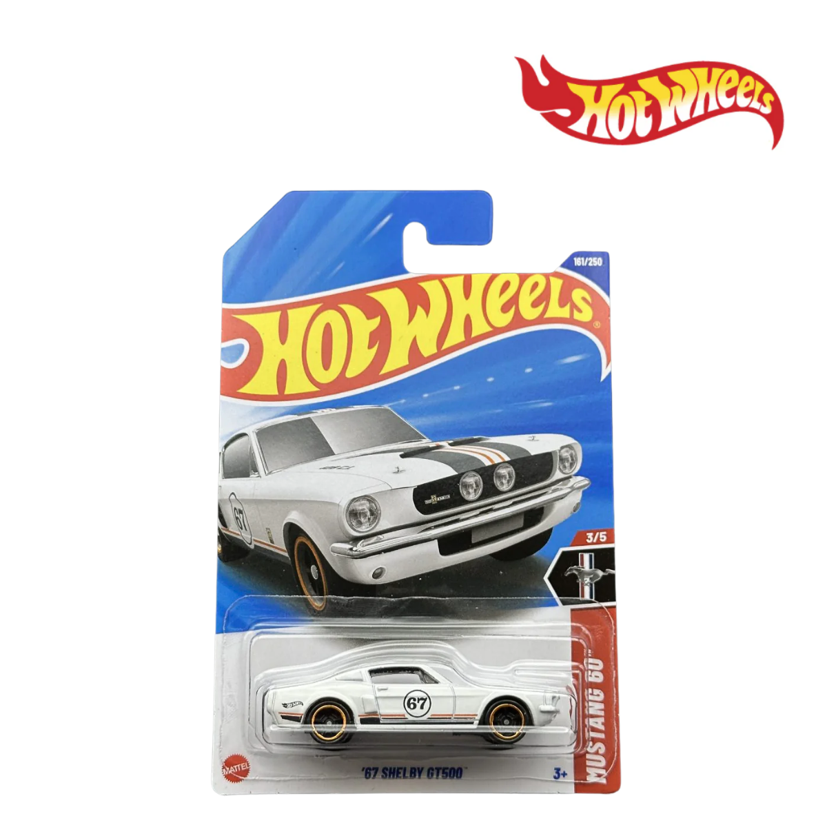Hot Wheels HYY93 ’67 Shelby GT500 Long Card, Ages 3+