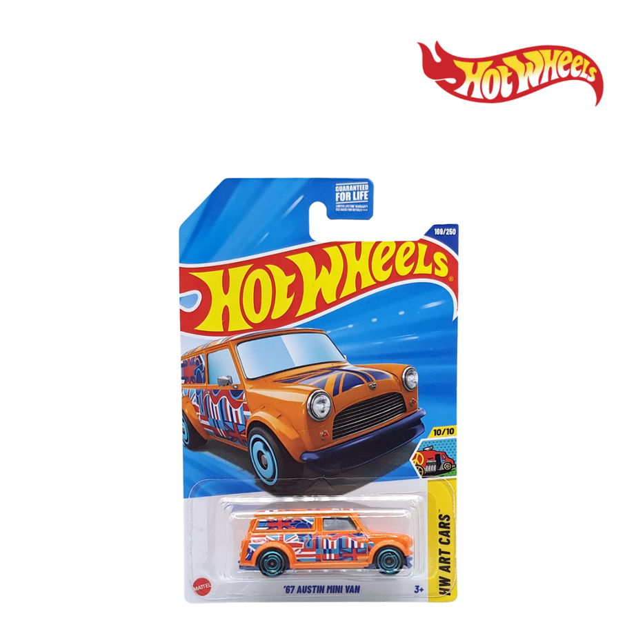 Hot Wheels JBB00 ’67 Austin Mini Van Long Card, Ages 3+