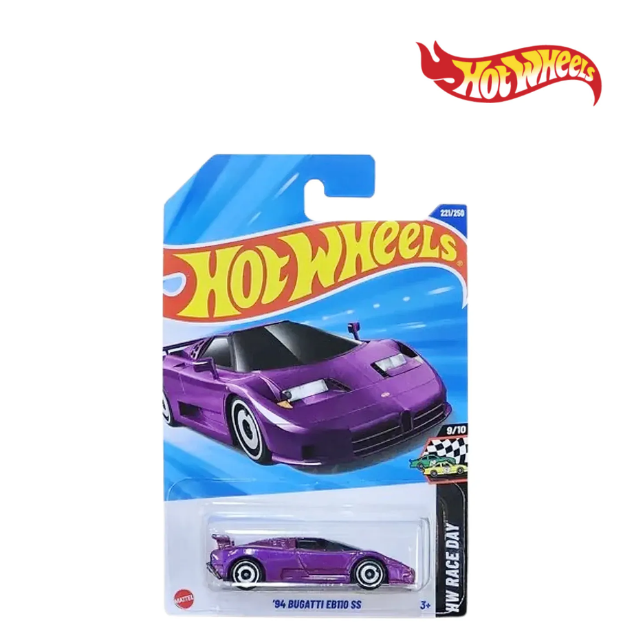 Hot Wheels JBB36 ’94 Bugatti EB110 SS Long Card, Ages 3+