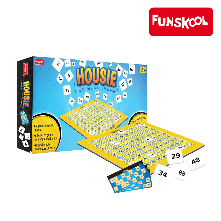 Funskool Housie Board Game First 100 Numbers, Ages 6+