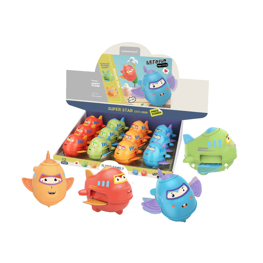 Toybliss Flying Family Press-Fun Aircraft (HY-602), Ages 3+