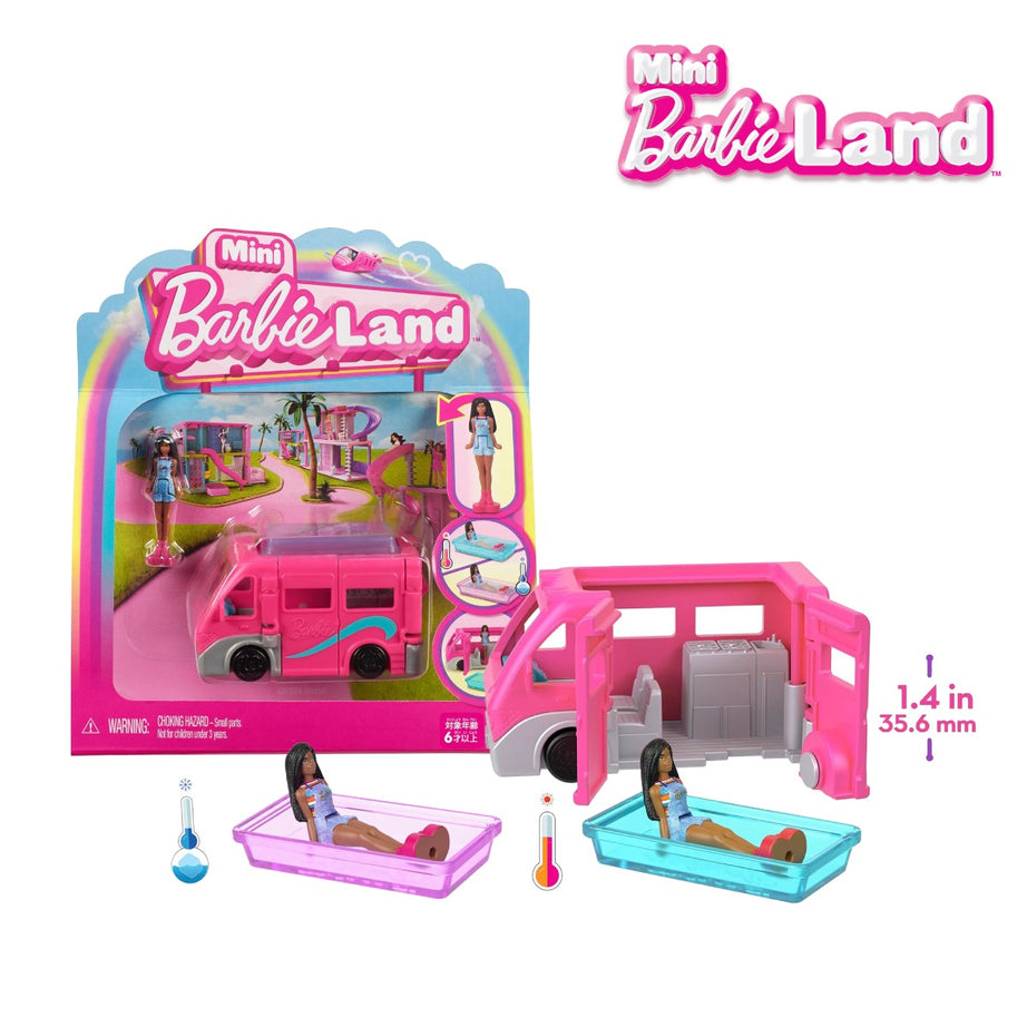 Barbie HYF39 Mini Barbieland Doll & Vehicle Set, Ages 3+ (HYF38)
