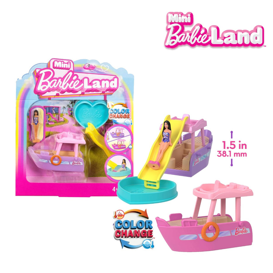 Barbie HYF41 Mini Barbieland Doll & Vehicle Set, Ages 3+ (HYF38)