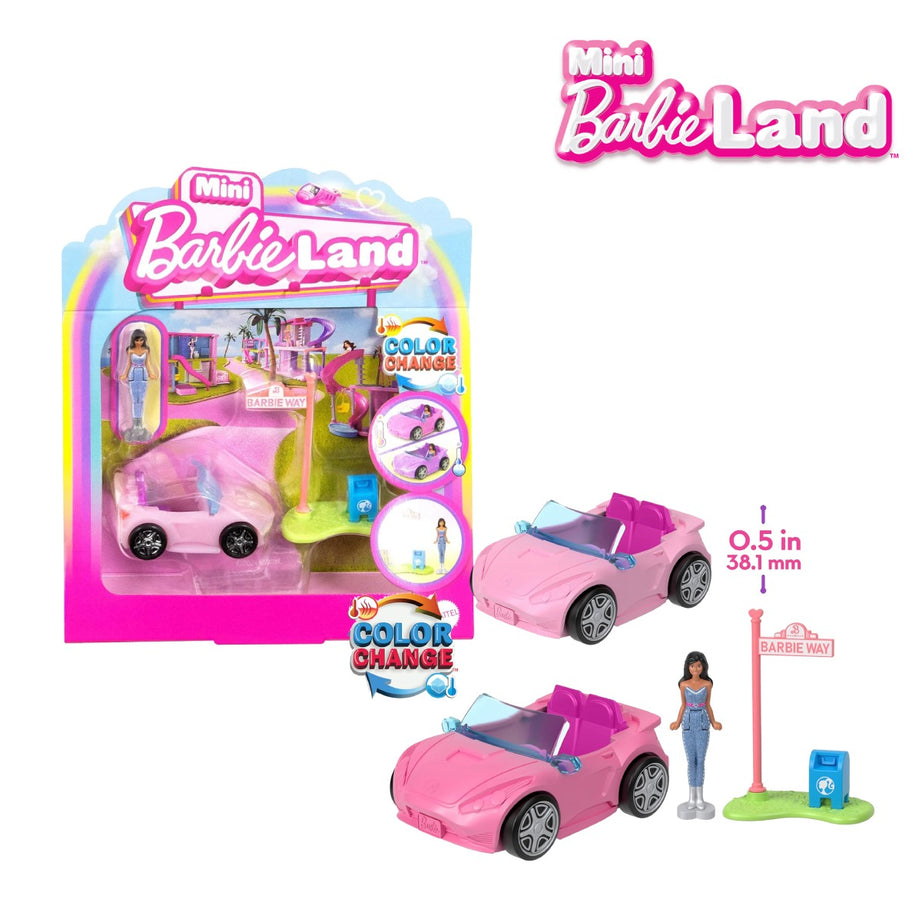 Barbie HYF42 Mini Barbieland Doll & Vehicle Set, Ages 3+ (HYF38)