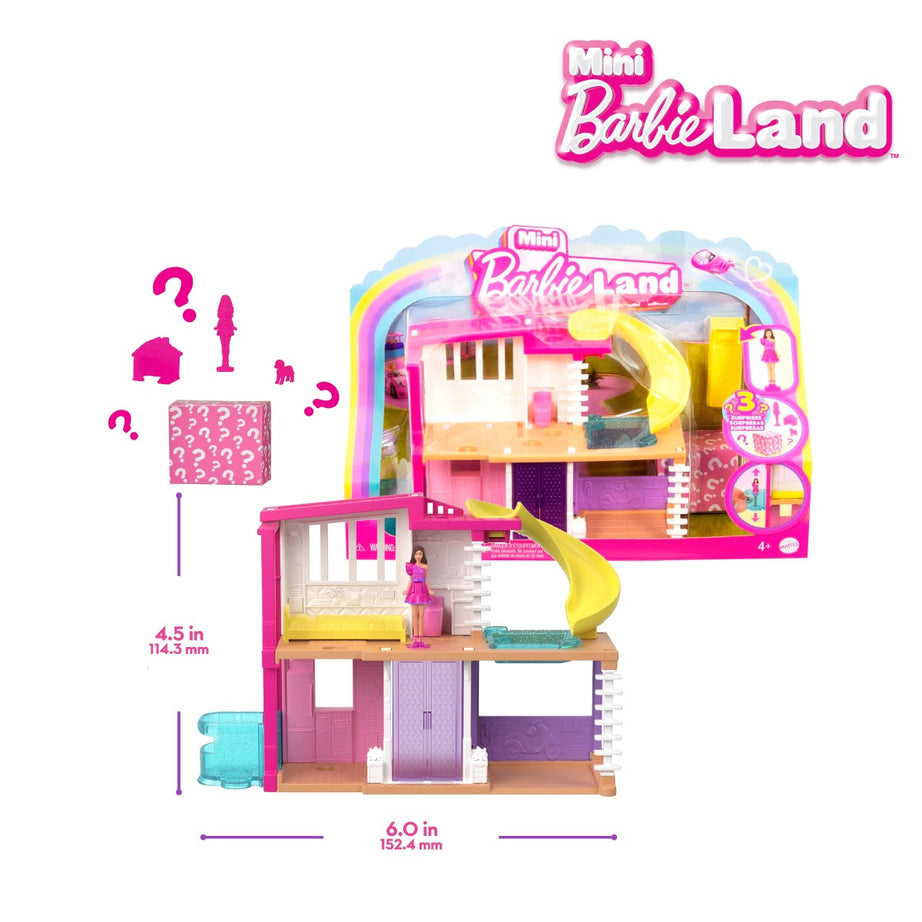 Barbie HYF45 Mini Barbieland Doll House Playsets, Ages 3+ (HYF44)