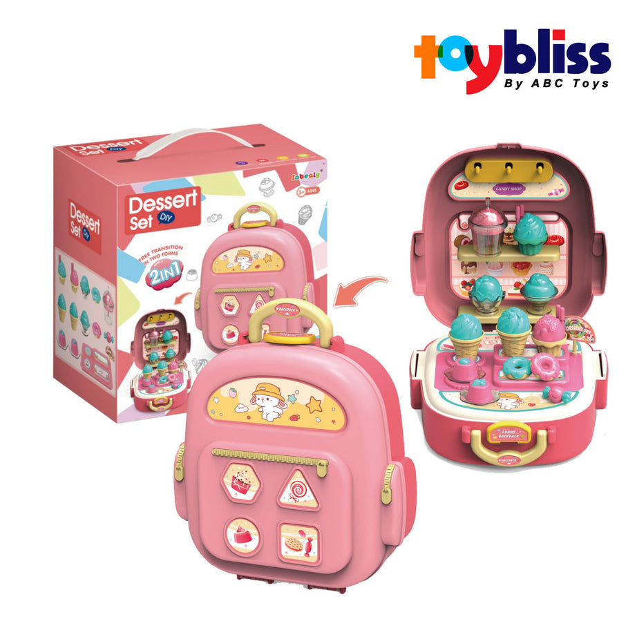Toybliss - Inbealy 2in1 Dessert Set BagPack (2501-7), Age 3+ (Damage Box)
