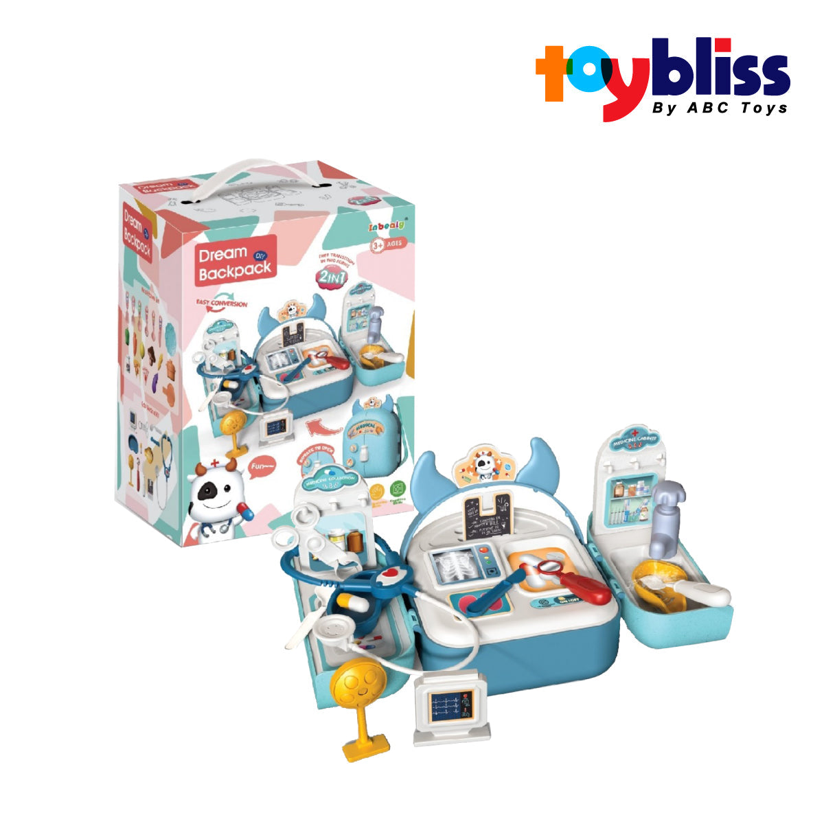 Toybliss - Inbealy 2in1 Dream Medical BagPack (1301-2), Age 3+