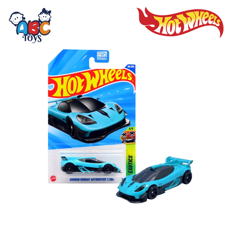 Hot Wheels JBB14 Gordon Murray Automotive T.50s Long Card, Ages 3+