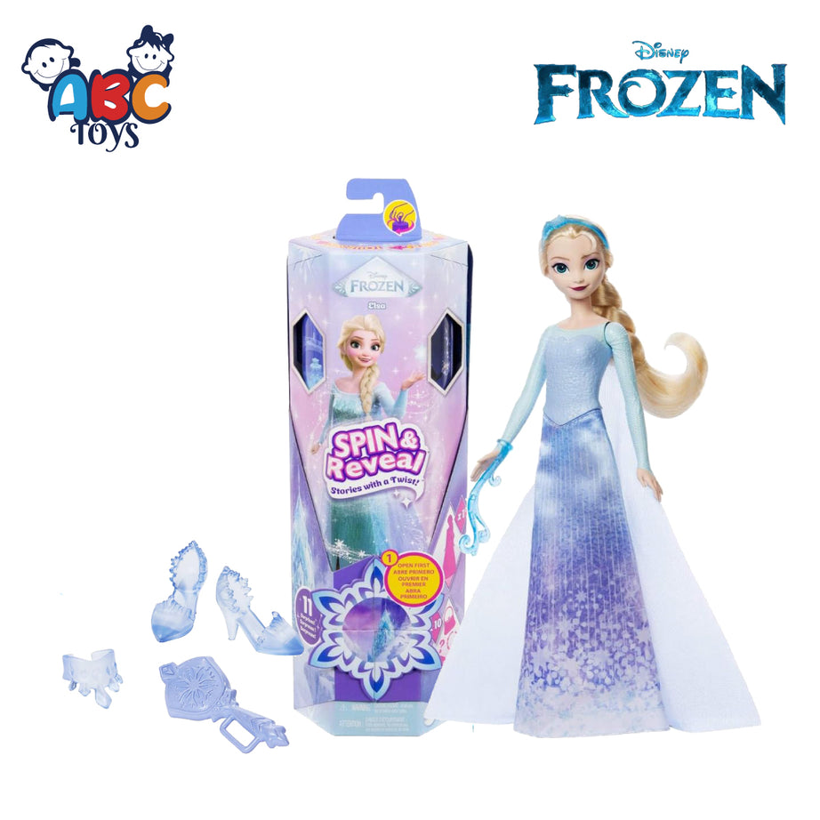 Disney Frozen JBG59 Spin & Reveal Elsa Fashion Doll & Accessories, Ages 3+