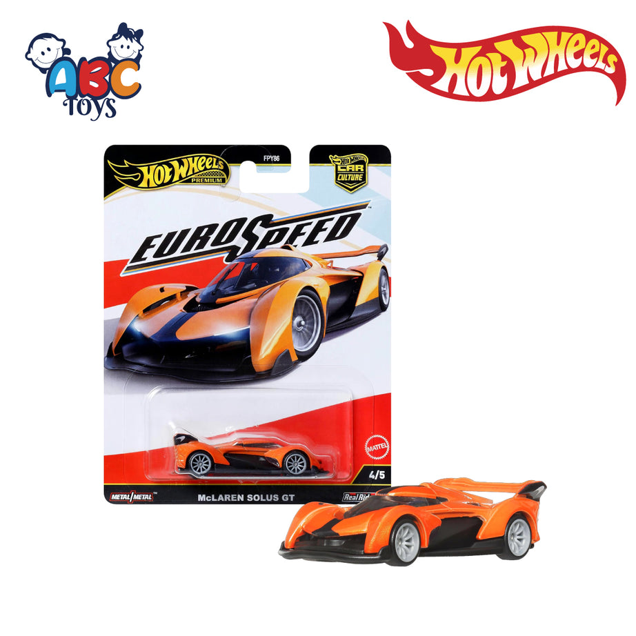 Hot Wheels FPY86 Car Culture Euro Speed McLaren Solus GT JBK78, Ages 3+