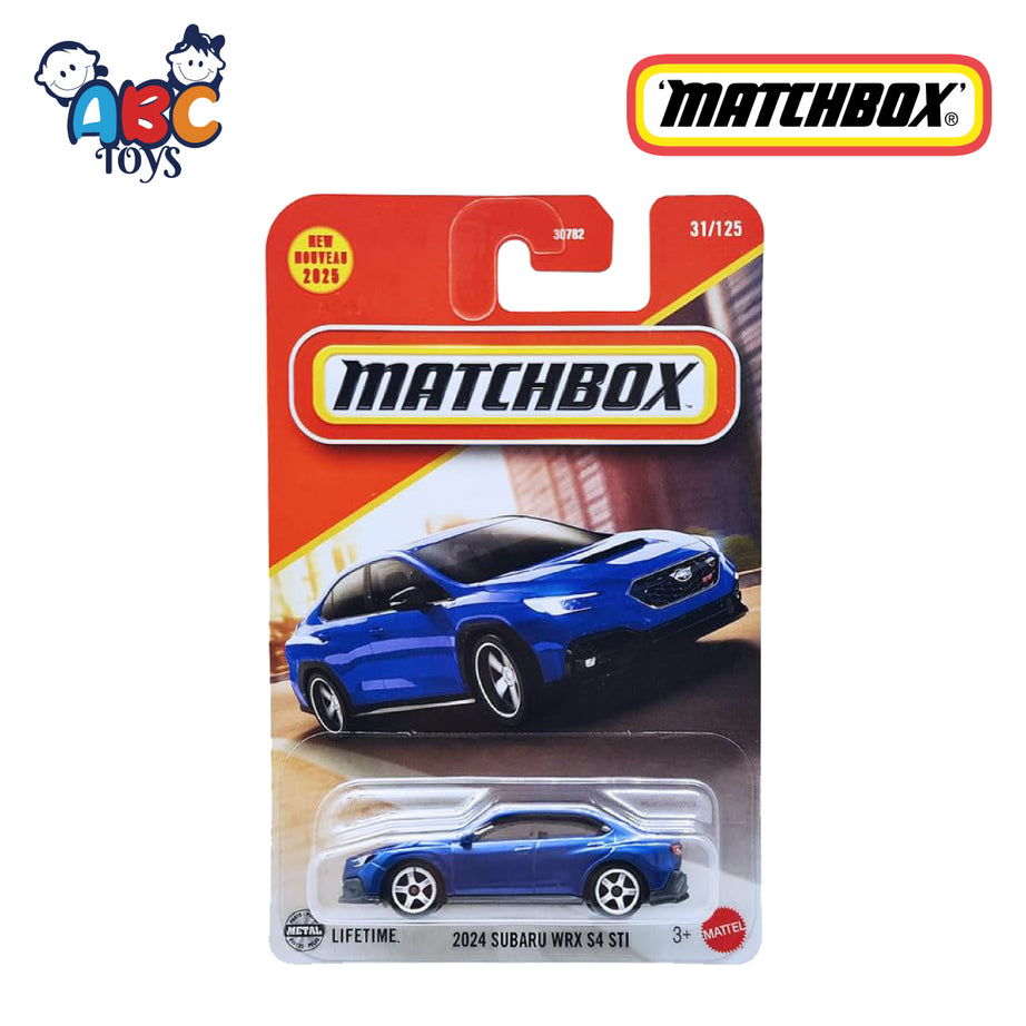 MATCHBOX 30782 (JBN60) 2024 Subaru WRX S4 STI, Age 3+
