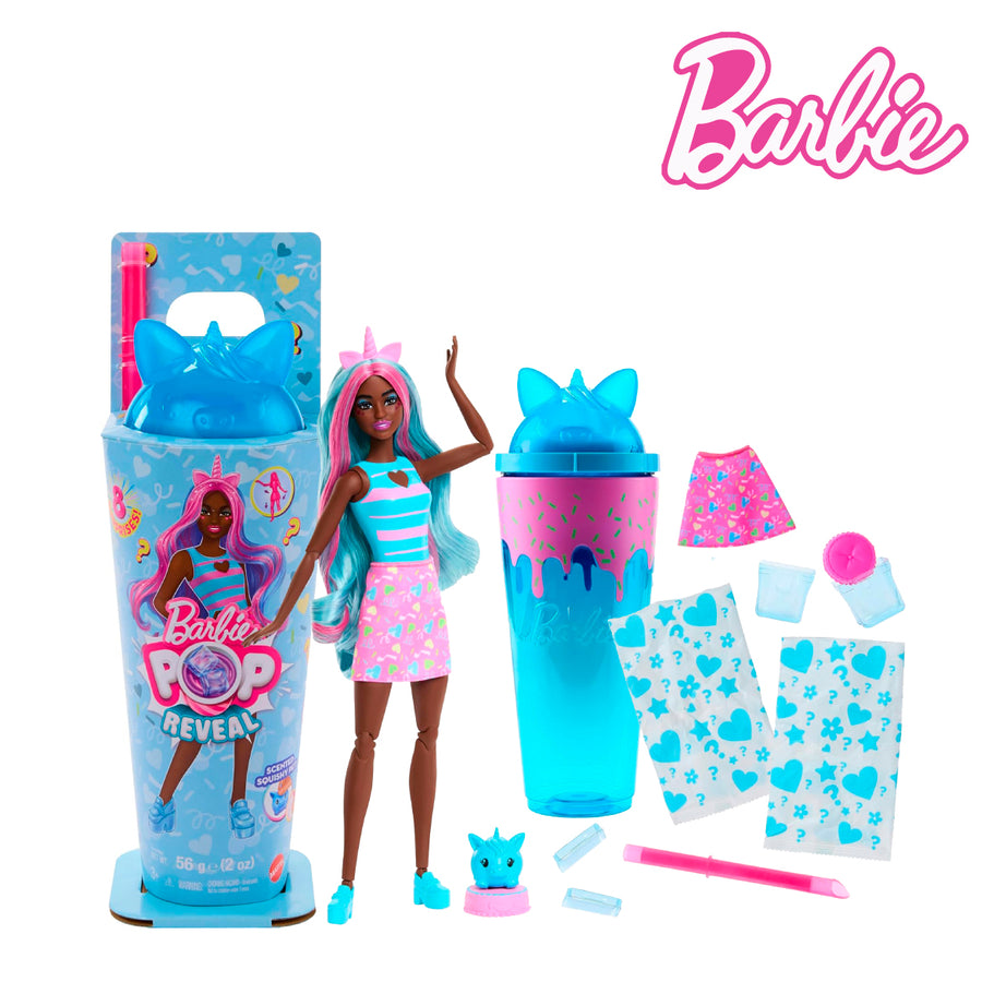 Barbie JCN86 Pop Reveal Shakes Series Doll & Accessories Set, Ages 3+