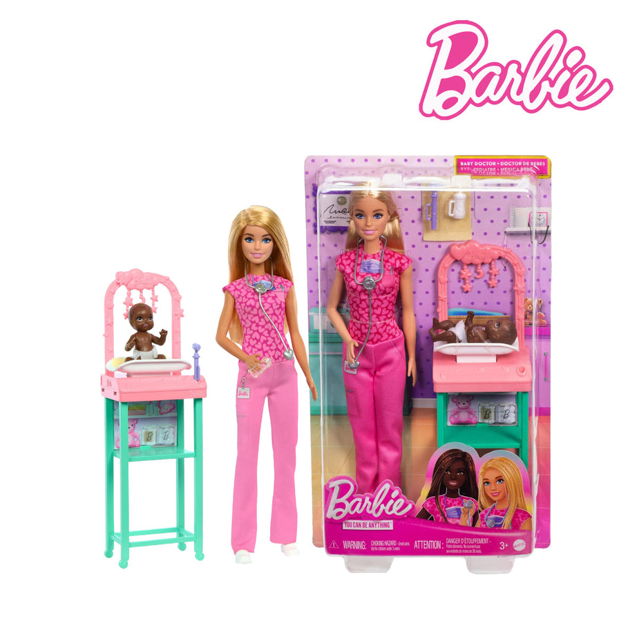 Barbie JCR72 Baby Doctor Doll With Blonde Fashion Doll, Ages 3+ (JCR71)
