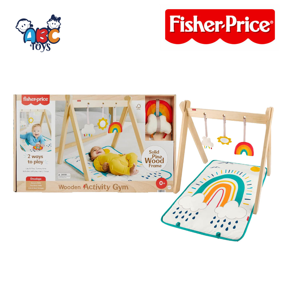 Fisher Price JCY38 Wooden Activity Gym, Age 0+