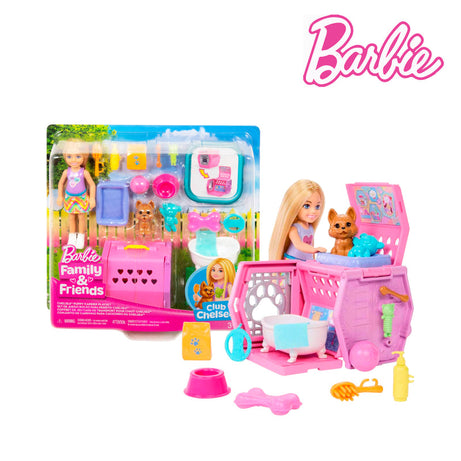 Barbie JDF89 Chelsea Puppy Carrier Playset, Ages 3+