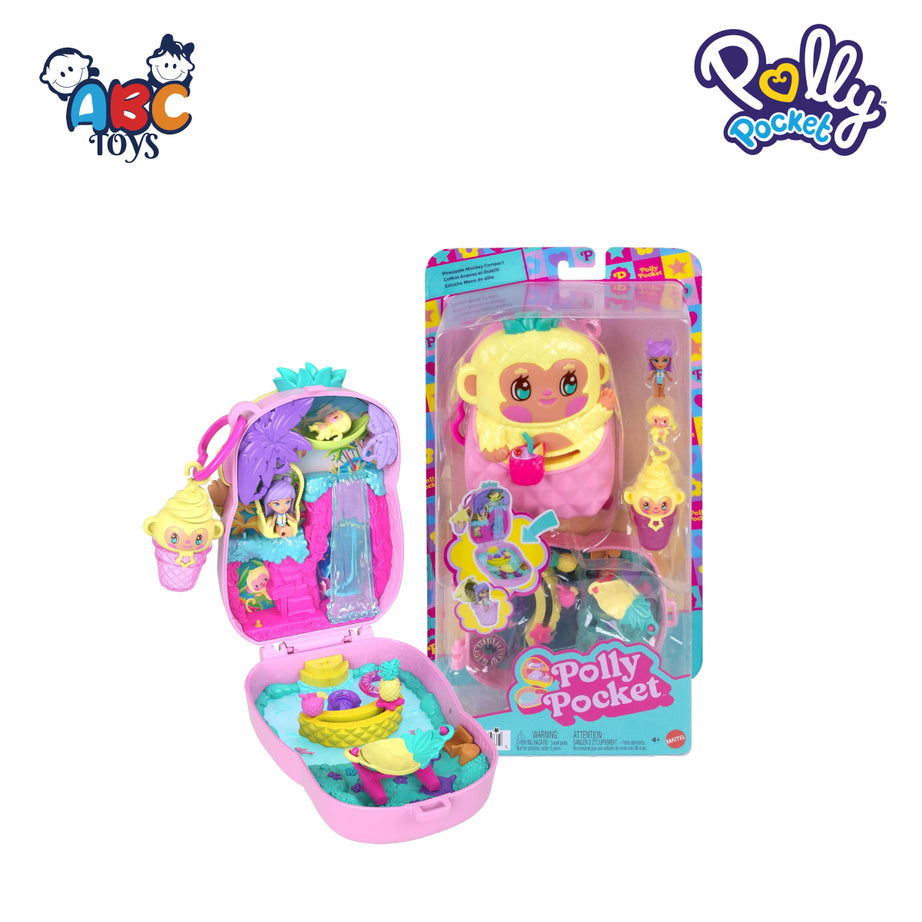 Polly Pocket JFG56 Pineapple Monkey Compact, Ages 4+
