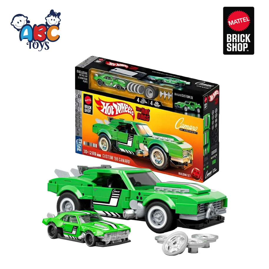Mattel Brick Shop Hot Wheels JFT16 289 Pcs Custom '68 Camaro, Age 10+