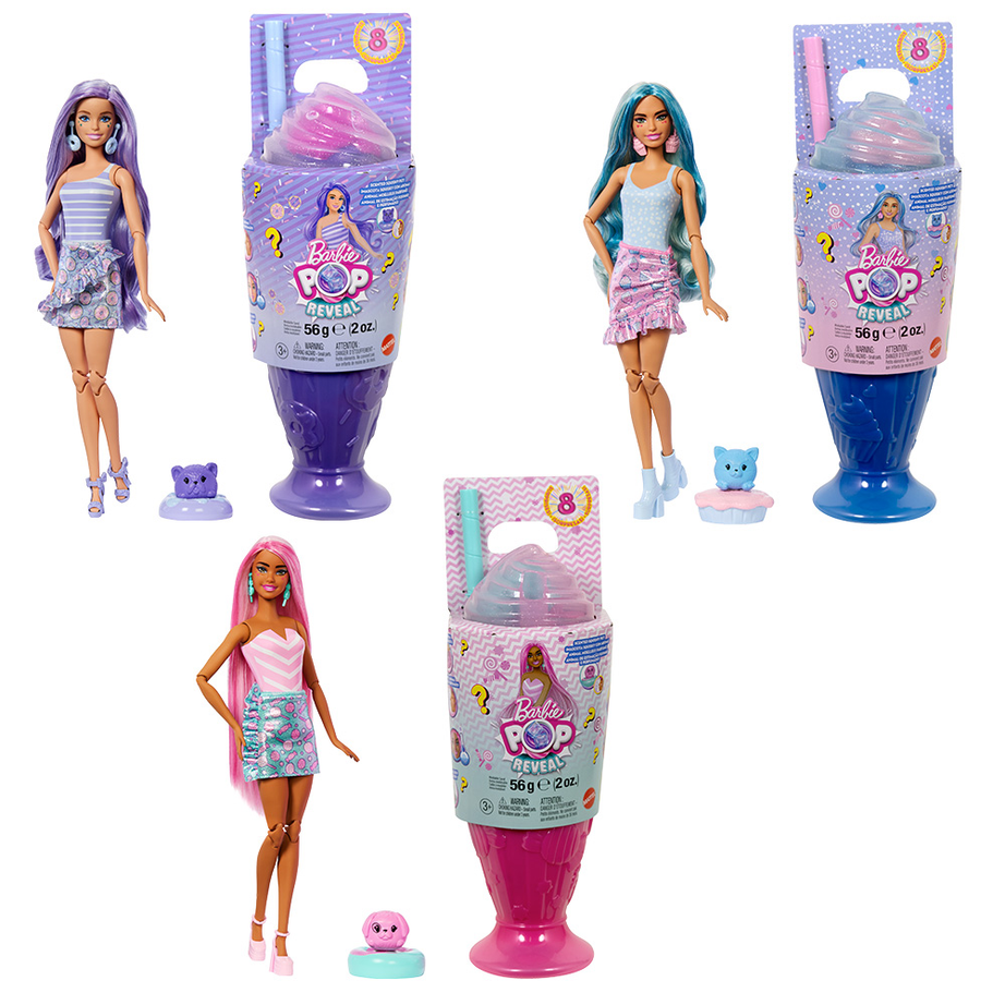Barbie JFY00 Pop Reveal Scented Squishy Pet, Age 3+